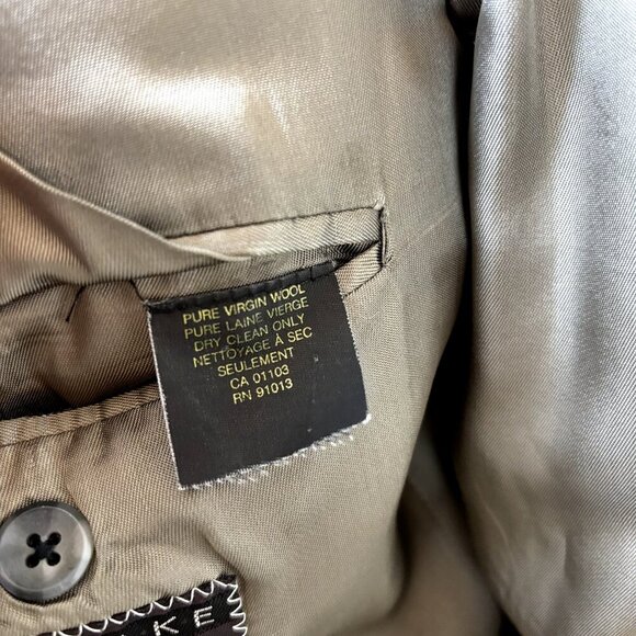 Jack Victor Handmake Men's Sport Coat Blazer‎ 46L Houndstooth Wool Suit Jacket - Picture 11 of 12